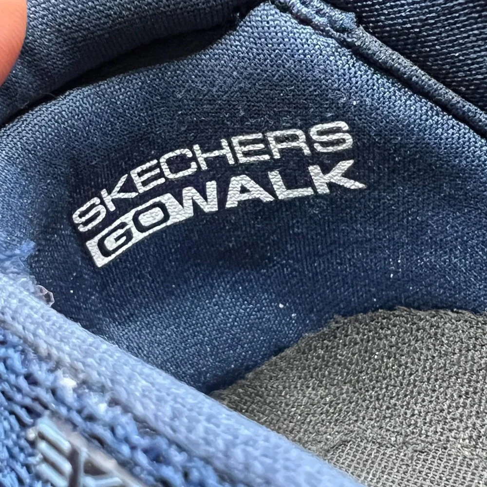 Skechers Go Walk Massage Fit 124908-NVY Womens 7.5 Walking Shoes Navy Sneaker - Picture 9 of 10
